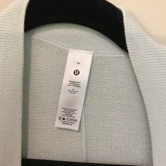 NWT Lululemon Open Mind Wrap Ocean Air Pale Blue One Size - Picture 14 of 16